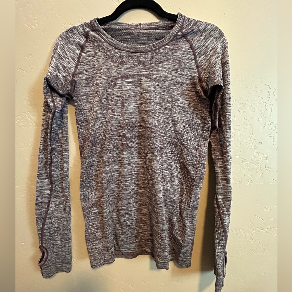 Purple Lululemon size 6 align long sleeve